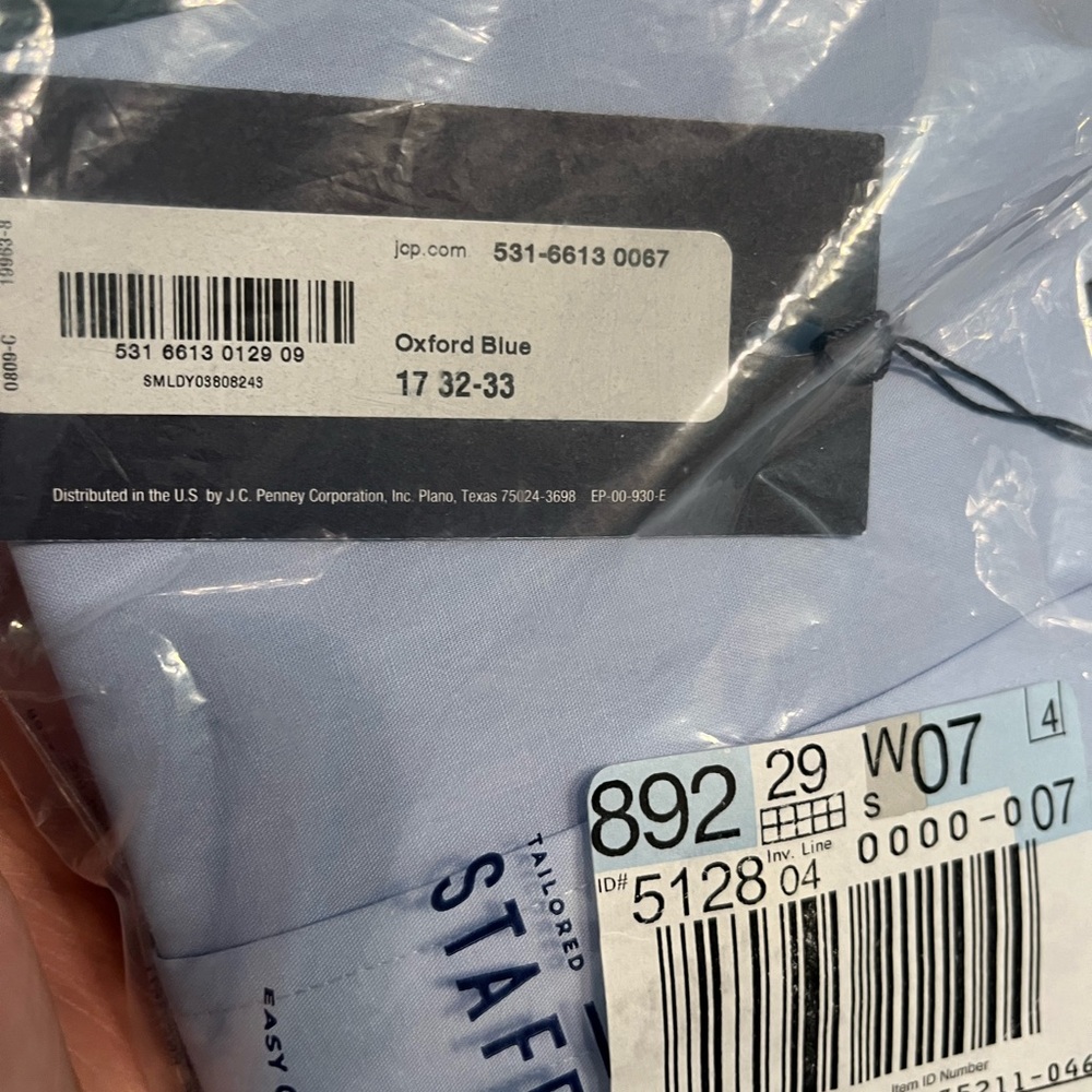 BRAND NEW Stafford Blue Dress Shirt Classic Professional Style - Picture 5 of 5